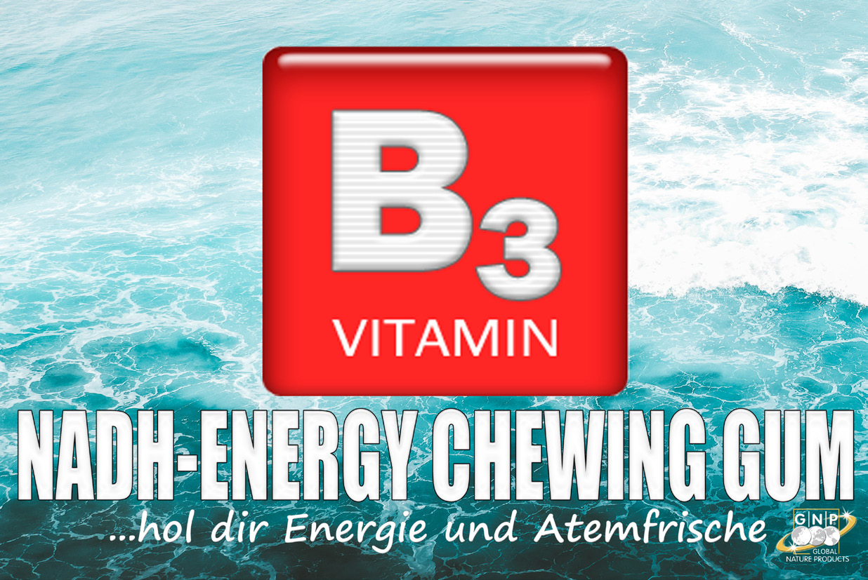 nadh energy chewing gum mit belebender wirkung und frischem pfefferminz geschmack